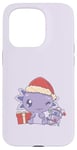 iPhone 15 Pro AX-HO-LOTL! Christmas Santa Claus Hat Axolotl Meme Case