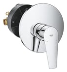 GROHE Robinet Douche Start Edge, montage encastré, mitigeur monocommande à cartouche céramique, traitement brillant et durable, raccord en 1/2", chromé, 24202001 (Import Allemagne)