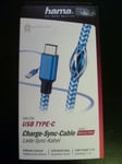 Hama USB type-C Charge-Sync-Cable for charging synchronizing 1.5 metre 00178295