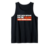 Funny Brothers Graphic Tees Gag Shirts for Siblings Adults Tank Top