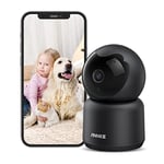 ANNKE 2K WiFi Security Camera Indoor, Dog Pet Camera for Home, 360° Baby Monitor Camera with APP, AI Monitor, Smart Motion Detection & Tracking, Night Vision, 2-Way Audio, Work with Alexa