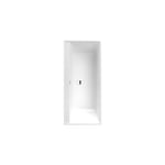 Villeroy&boch - Baignoire droite 160 x 75 villeroy et boch Collaro acrylique blanc trop plein black matt