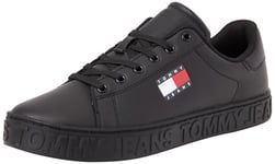 Tommy Jeans Women's (New) Tjw Logo Sneaker Ess En0en02703 Sneakers, Black, 6 UK