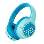 PowerLocus Casque Audio Enfant, Casque Bluetooth Enfant avec Micro, 74/85/94dB Volume Limité, 45 Heures, Hi-Fi Stéréo, Casque Pliable avec Lumières LED Colorées, 2 Fonction de Partage du Casque (Bleu)