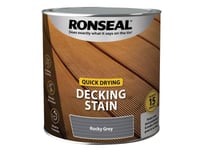 Ronseal Quick Drying Decking Stain Rocky Grey 2.5 litre