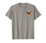 Pug Dog in my Pocket Dog Lover Funny Pug in sunglasses T-Shirt