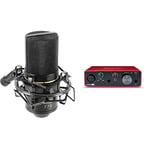 MXL MXL-770 Small Diaphragm Condenser Microphone, Black, 8.00 x 4.00 x 12.00 inches & Focusrite Scarlett Solo 3rd Gen USB Audio Interface, for the Guitarist, Vocalist