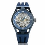 Locman Montre Hommes Montecristo Skeleton Automatique Seulement L'Heure Bleu