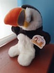 10" Peter the Puffin puppet PUFFINS hand puppet bird plush hand puppets soft toy