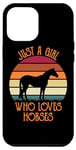 iPhone 13 Pro Max Just a Girl Who Loves Horses Equestrian Animal Lover Case