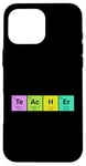 Coque pour iPhone 16 Pro Max STEM Cadeau Science et Chimie Éléments de chimiste pour enseignant