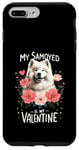 Coque pour iPhone 7 Plus/8 Plus Roses Flowers Valentine's Day Samoyed Dog Sammies