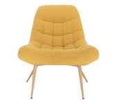 Fauteuil BERGAME Tissu jaune