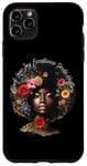 Coque pour iPhone 11 Pro Max Femme noire Love Joy Excellence Pride Black History