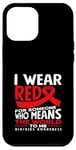 Coque pour iPhone 12 Pro Max « I Wear Red For Someone Who Means The World HIV AIDS »