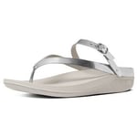 Sandales FitFlop  FLIP TM LEATHER SANDAL Silver Mirror