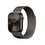 Apple Watch Series 10 GPS + Cellular 42mm Slate Titanium Case with Slate Milanese Loop MX053ET/A