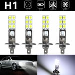 Csparkv - 4pcs led H1 led 12V 6000K Blanc 55W led Voiture Brouillard Lampe Conduite Lumières led Phare Ampoule