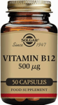 Premium Solgar Vitamin B12 500 G Vegetable Capsules Pack Of 50 Sol Fast Shippin