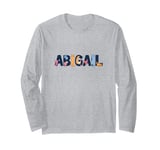 Cute ABIGAIL First Name Cat Text Kitten Mom Pet Owner Word Long Sleeve T-Shirt