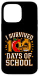 Coque pour iPhone 14 Pro Max Graphique vintage I Survived 100 Days of School Bus