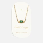 Katie Loxton Malachite Gold-Plated Necklace