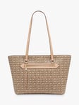 DKNY Bryant Monogram Tote Bag, Chino/Cappuccino