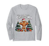 Just Call Me the Gingershred Man Xmas Gym Nerdy Christmas Long Sleeve T-Shirt