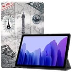 Samsung Galaxy Tab A7 10.4 T500    Designer Tri-Fold Case      EiffelTower