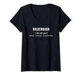 Womens BALDERDASH - Absurd, Nonsense, Horsefeathers V-Neck T-Shirt