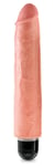 King Cock 10 Penisvibrator 25 cm Hudfarge mørk