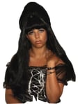 Bewitching Beauty Long Black Beehive Wig Amy Winehouse Elvira Witch Halloween