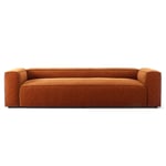 Decotique-Grand 3-Personers Sofa Fløjl, Copper Glow