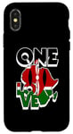 Coque pour iPhone X/XS Un amour avec le drapeau du Kenya en Afrique, carte de la fierté kenyane