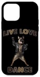 Coque pour iPhone 12 mini Live Love Dance Dog Expression joyeuse