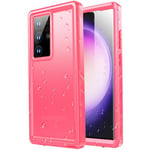 SPORTLINK for Samsung Galaxy S23 Ultra Waterproof Case - 360 Full Body Heavy Duty Shockproof Protection Front and Back S23 Ultra Case[Built in Screen+Camera Protector][Dustproof][IP68 Underwater] Pink