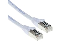 Act White 15 Meter Lszh Sftp Cat6a Patch Cable Snagless With Rj45 Connectors. Cat6a S/Ftp Lszh Sng Wh 15.00M (Fb7315)