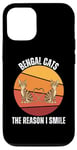 iPhone 13 Pro Vintage Bengal Cat The Reason I Smile Vintage Bengal Cat Case