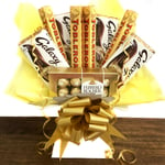 FERRERO ROCHER GALAXY TOBLERONE Chocolate Bars Bouquet | Hamper | Christmas Gift