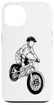 Coque pour iPhone 13 Vélo de montagne Garçon Amoureux du vélo de montagne