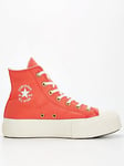 Converse Womens Lift Crafted Color High Tops Trainers - Pink