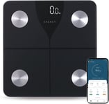 Pèse-Personne Numérique Intelligent- Ios & Android Bluetooth - Capacité : 180 Kg - Graisse Corporelle - Balance Électronique