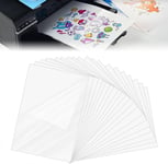 20 Feuilles De Papier Film Autocollant En Vinyle Imprimante Jet D'Encre/Laser A4 21 X 29,7 Cm Film Transparent Imprimable - Séchage Rapide