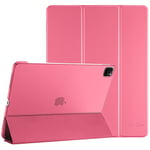 ProCase Coque pour iPad Air 13 Pouces (M2) en 2024, iPad Pro 12.9 Pouces 6ème 2022/5ème 2021/4ème 2020/3ème 2018 Génération, Nouvel Étui Amélioré, Housse de Protection Anti-Chute -Rouge Pastèque