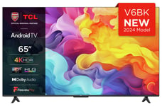 TCL 65 Inch 65V6BK Smart 4K UHD HDR LED Freeview TV