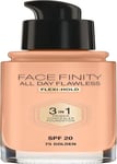 Max factor - 81377981 - Face Finity All Day Flawless 3 i 1 Foundation 75 Golden, 1-pack (1 x 30 ml)