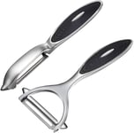 Peelers Rotary Peeler Y Shape ja I Shape ruostumattomasta teräksestä valmistettu perunankuorija (2 kpl)