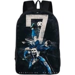 KJO216 Cristiano Ronaldo Ryggsäck CR7 Grafisk Ryggsäck - Vattenavvisande Ryggsäck Lätt Resedagspack för Utomhus - Färg 13 - En Storlek 12.6x5.9x16.2in 32x15x43cm