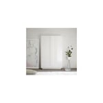 Azura Home Design - Argentier 2 portes jupiter blanc laqué brillant 120 cm