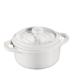 Le Creuset - Minigryte 10 cm hvit